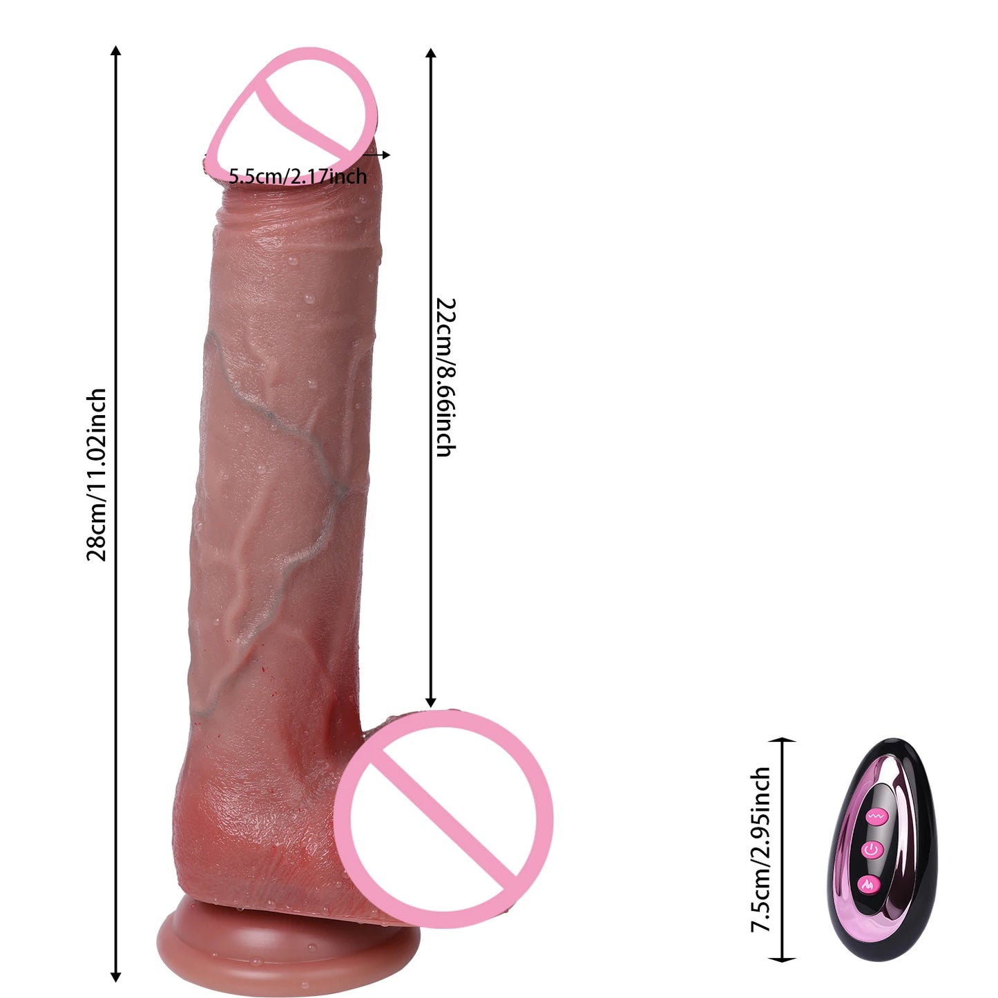 Großer Vibrator-Dildo für Frauen, Heizung, Stoßen, vibrierende Sexmaschine, Sexspielzeug für Erwachsene, Dick, realistische Teleskop-Dildos, Vibratoren