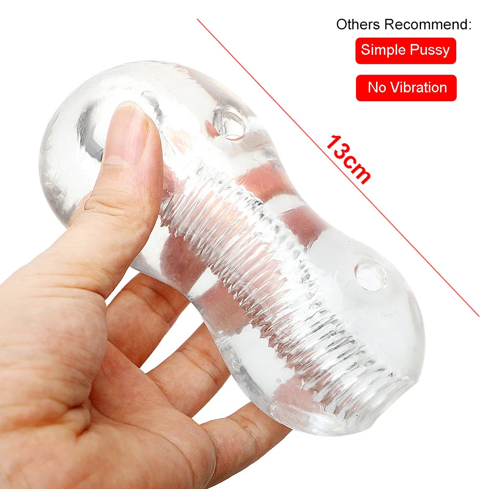 Masturbador masculino, vagina real, masajeador vaginal, bomba de pene, ejercitador de succión de glande, juguetes sexuales para adultos mayores de 18 años, máquina de productos eróticos