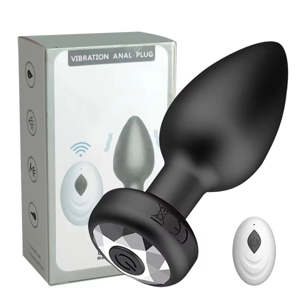 Vibrierender Analvibrator für Männer, 10 Vibrationen, kabellose Steuerung, Butt Plug, Sexspielzeug für Paare, Prostatamassagegerät, Produkte für Erwachsene und Schwule