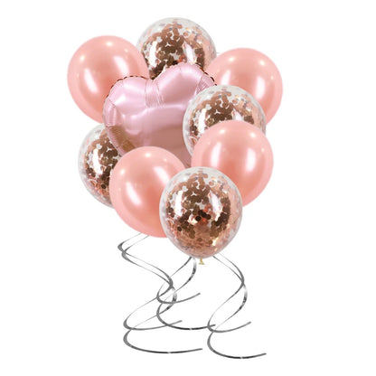 Decoraciones para despedida de soltera, juego de globos de aluminio con el mismo pene para siempre, accesorios para despedida de soltera, globos con confeti de oro rosa.
