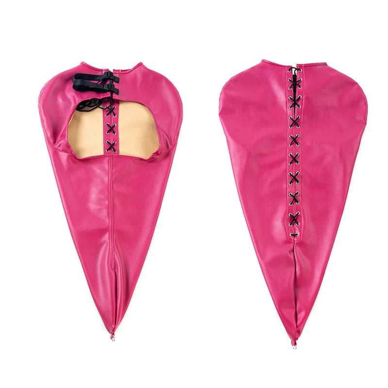 Cinturón de cuero BDSM para el brazo, con correas para la espalda, guante de bondage SM, máscara de esclavo con boca abierta, juguetes sexuales para adultos.
