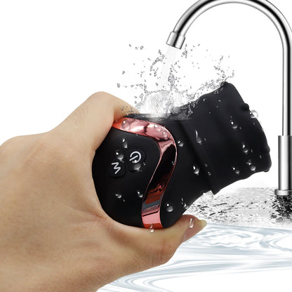 Glans Vibrator 12 Modes Penis Massager Exerciser Male Masturbator Ejaculation Delay Last Trainer Erotic Adult Sex Toys for Men