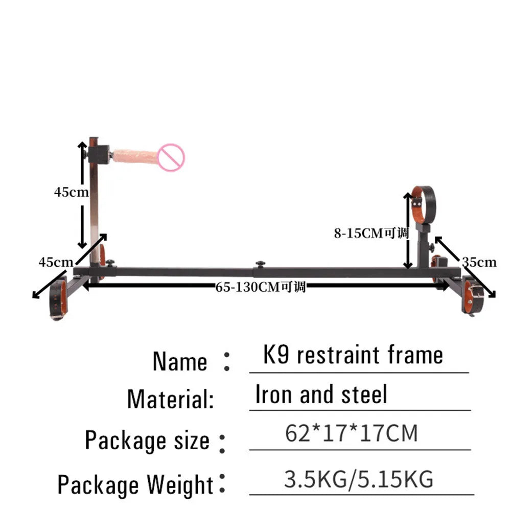 BDSM Bondage Slave Restraint Frame Dog Erotic Tools Handcuff Ankle Cuff Gear Sex Machine Toys for Women Men Couples Adult Games