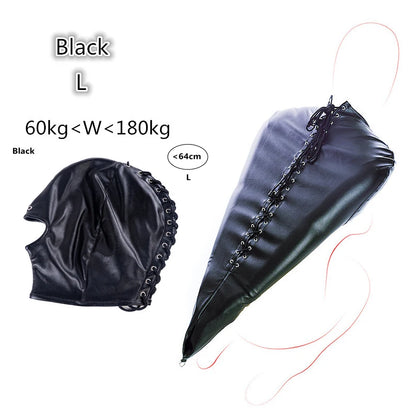 Cinturón de cuero BDSM para el brazo, con correas para la espalda, guante de bondage SM, máscara de esclavo con boca abierta, juguetes sexuales para adultos.