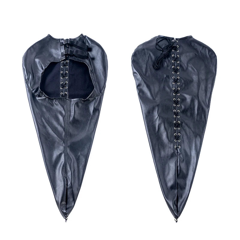 Cinturón de cuero BDSM para el brazo, con correas para la espalda, guante de bondage SM, máscara de esclavo con boca abierta, juguetes sexuales para adultos.