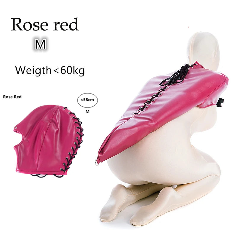 Cinturón de cuero BDSM para el brazo, con correas para la espalda, guante de bondage SM, máscara de esclavo con boca abierta, juguetes sexuales para adultos.