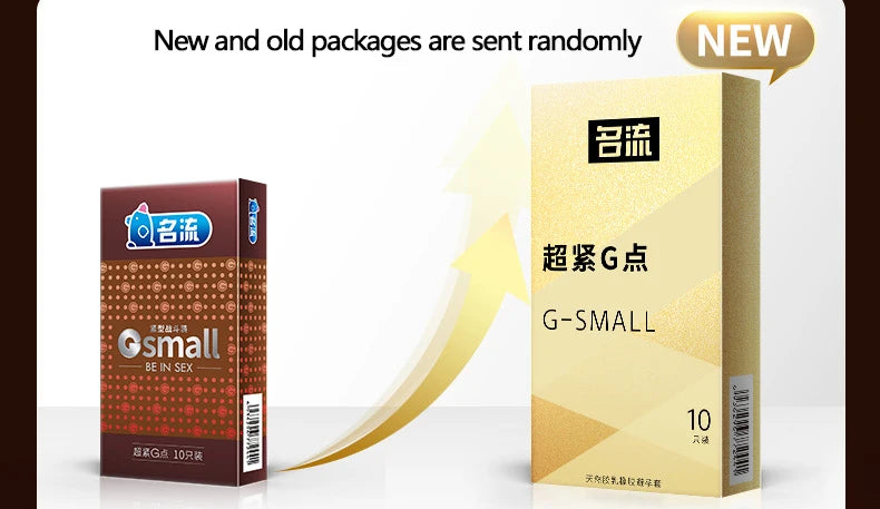 PERSONAGE 10 condones de látex de 45 mm, duraderos y fiables, de larga duración, pequeños, ultra lubricados, grandes, con aceite y punto