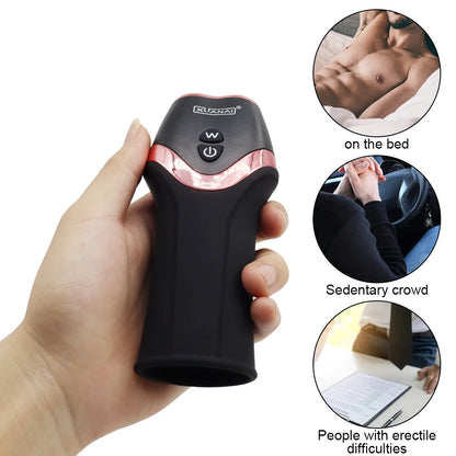 Glans Vibrator 12 Modes Penis Massager Exerciser Male Masturbator Ejaculation Delay Last Trainer Erotic Adult Sex Toys for Men