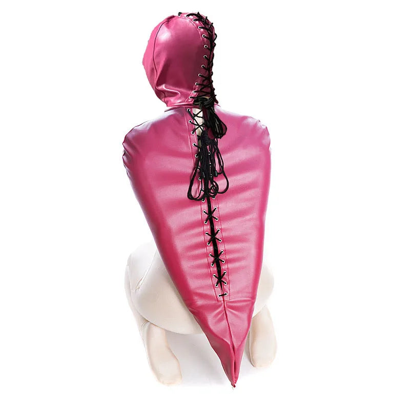 Cinturón de cuero BDSM para el brazo, con correas para la espalda, guante de bondage SM, máscara de esclavo con boca abierta, juguetes sexuales para adultos.