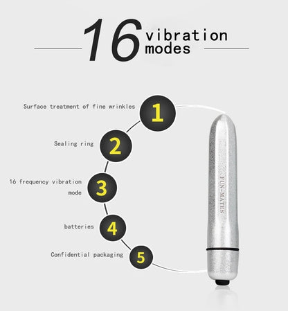 Vibradores de bala de 16 velocidades para mujeres, estimulador de clítoris, punto G, juguetes sexuales eróticos, masturbador femenino con lápiz labial.