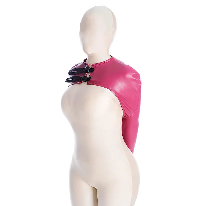 Cinturón de cuero BDSM para el brazo, con correas para la espalda, guante de bondage SM, máscara de esclavo con boca abierta, juguetes sexuales para adultos.