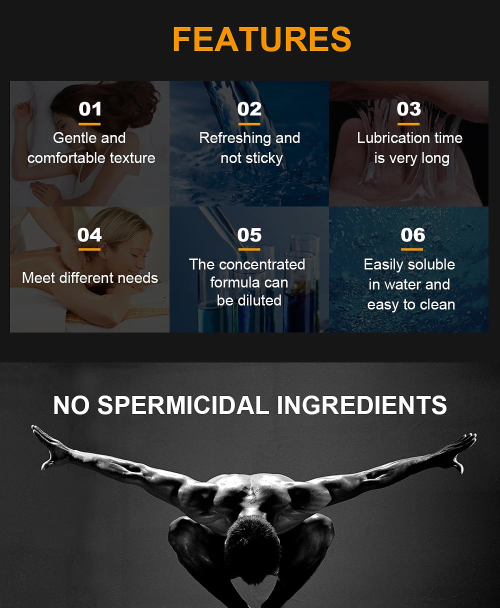 Lubricant for Sex Lube Sexo Lubricante Adult Sex Lubricants Sexual for Oral Vagina Anal Gay Sex Oil Easy to Clean 800ML 1200ML