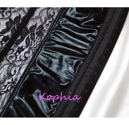 Women's Sexy Corset Lingerie Plus Size Hot Sexy Black Lace Bra Adjustable Straps Corset Top Female Slim Waist Bustier Corselet