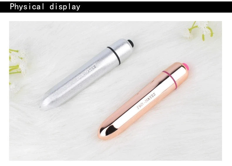 Vibradores de bala de 16 velocidades para mujeres, estimulador de clítoris, punto G, juguetes sexuales eróticos, masturbador femenino con lápiz labial.