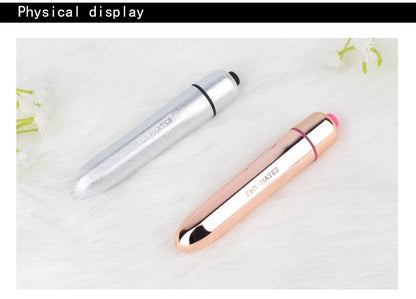 Vibradores de bala de 16 velocidades para mujeres, estimulador de clítoris, punto G, juguetes sexuales eróticos, masturbador femenino con lápiz labial.