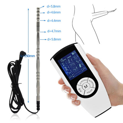 Electrochoque médico, tapón para pene, estimulador eléctrico masculino, catéter uretral de metal, dilatador de sonidos, juguetes sexuales SM para hombres, masturbador.