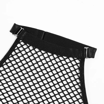 MUZISKAT Hot Explosive Models Erotic Lingerie Sexy Skeleton See-Through Mesh Neck Jumpsuit