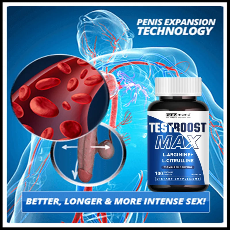 Ultimate Male Enhancing Supplement | Clinically-Backed | 100 tablets for Energy, Stamina & Enlargement | Vegan | Discreet Ship