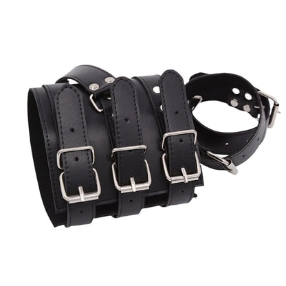 Esposas de cuero sintético para ataduras, productos para adultos, juegos sexuales, juguetes sexuales para mujeres y parejas.