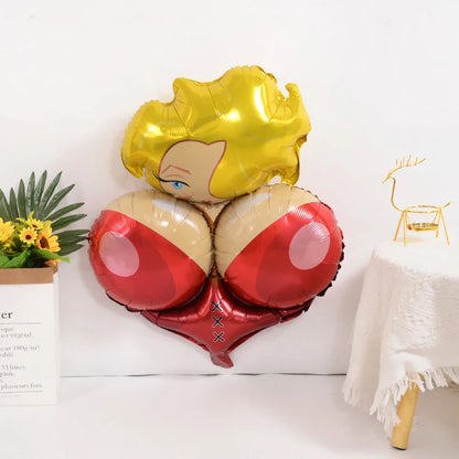 Funny Penis Foil Balloon Big Willy Shape Inflatable Ballons Bachelorette Party Bride To Be Decor Globos Hen Night Party Supplies