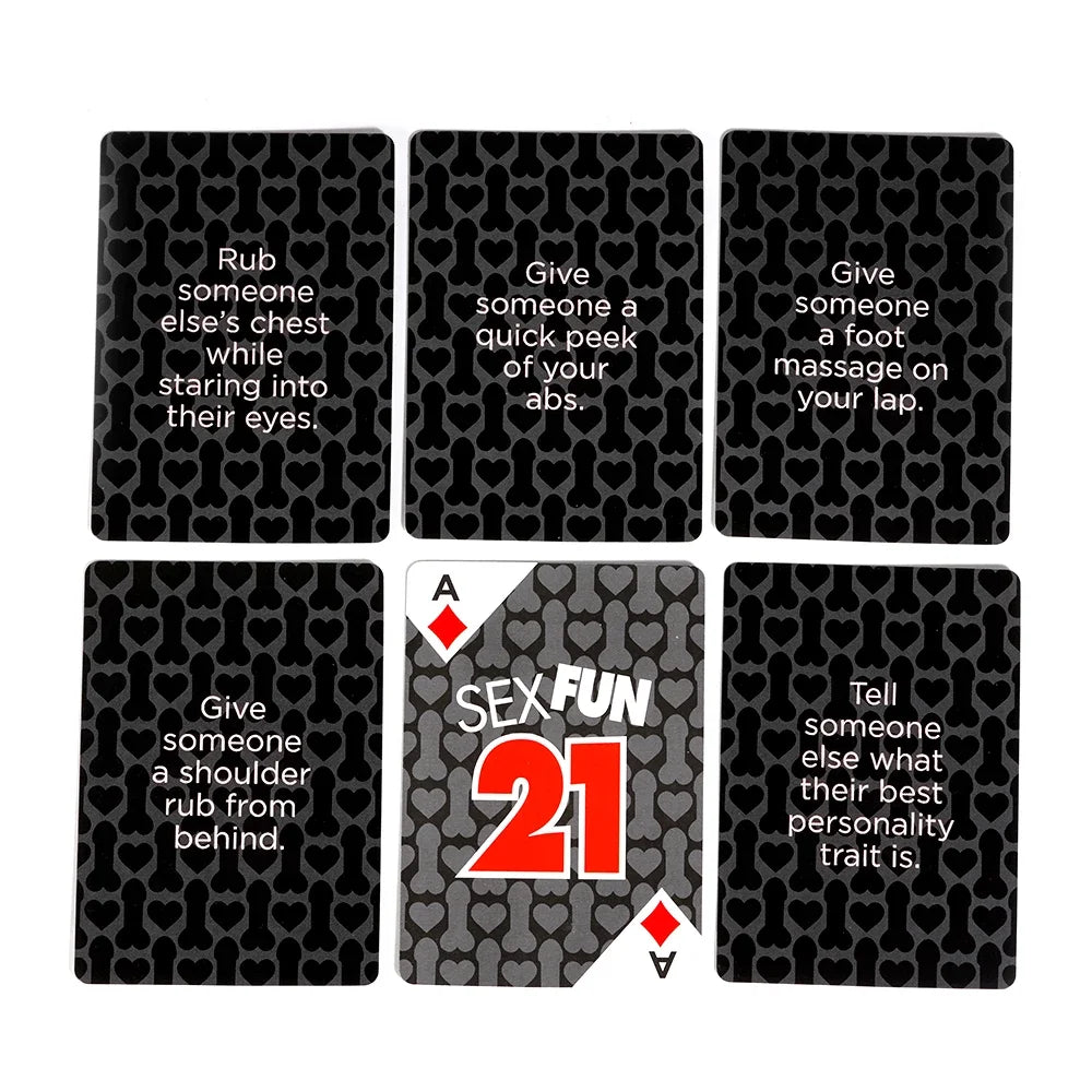 Sex Fun 21 Card Game Adult 56pcs Card Game