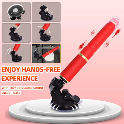 Sex Machine Thrusting Dildo Vibrator Adult Sex Toys for Women Men G Spot Clitoral Anal Play Big Suction Cup Anal Toys for Couple