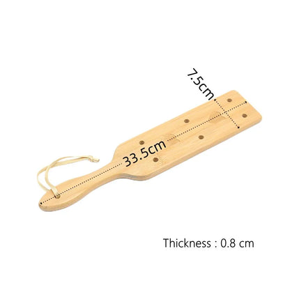BDSM Spanking-Spielzeug mit glatter Oberfläche, leichtes Spiel, Bambusholz-Paddelpeitsche für Fetisch-Peitsche, Sklaven-Fantasie, Erotik-Sexshop für Erwachsene