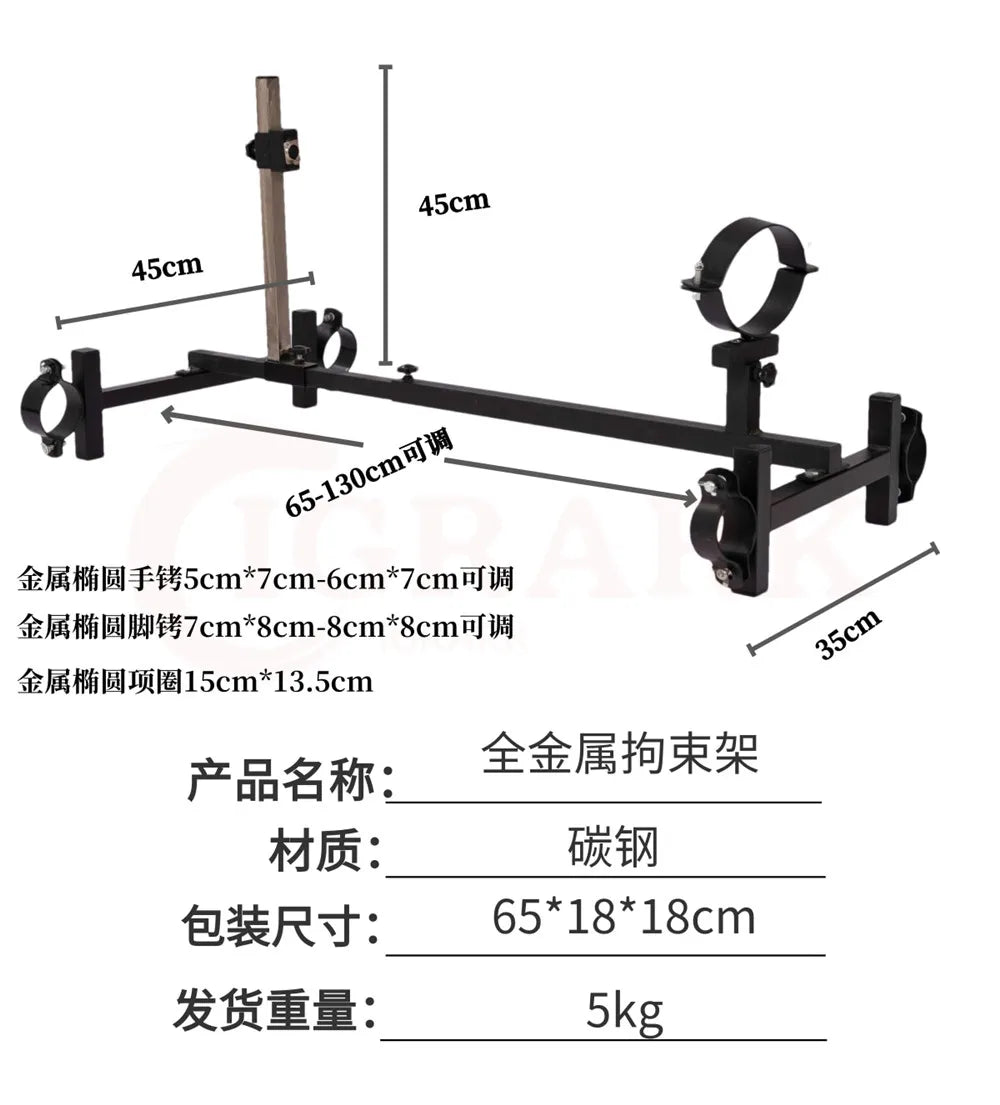 BDSM Bondage Slave Restraint Frame Dog Erotic Tools Handcuff Ankle Cuff Gear Sex Machine Toys for Women Men Couples Adult Games