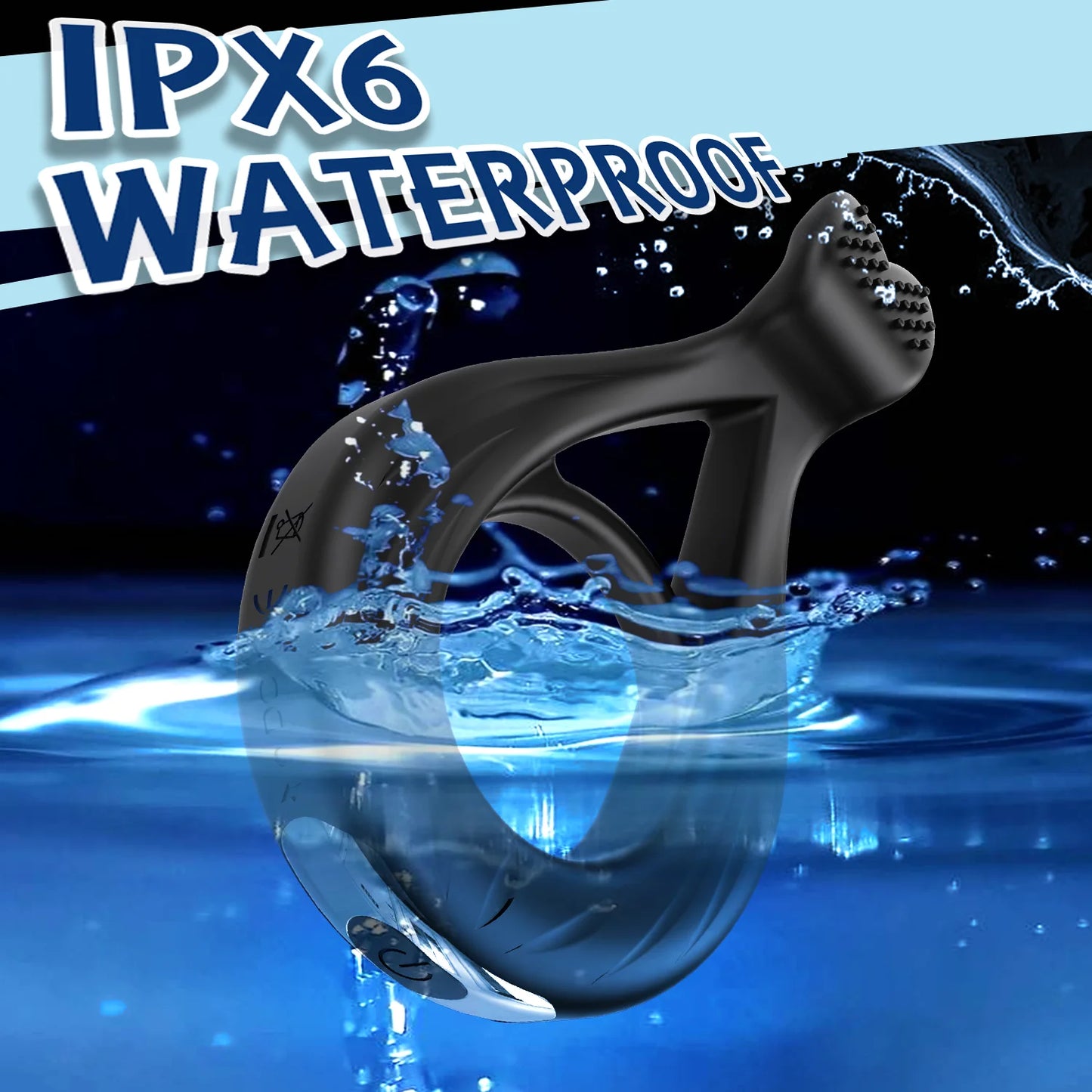 Erotic Toys Penis Ring Adult Sex Toys Vibrating Semen Cock Ring for Men Couple Ejaculation Delay Massage Vibrator Sex Toys