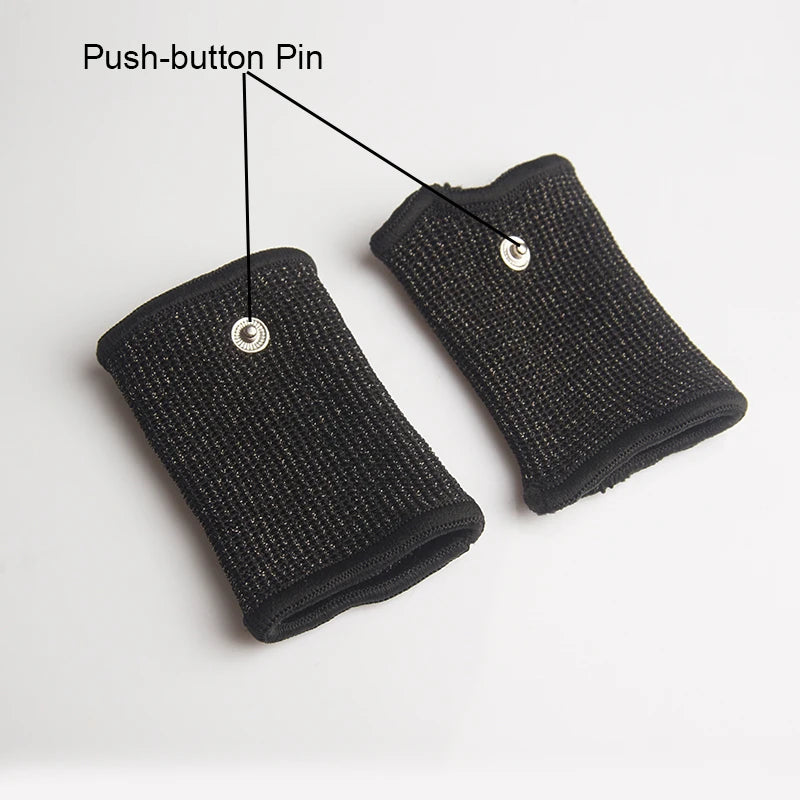 Funda de pene con fibra conductora para electrochoque BDSM, anillos para escroto, estimulación eléctrica, terapia de pene, productos sexuales masculinos para agrandar el pene.