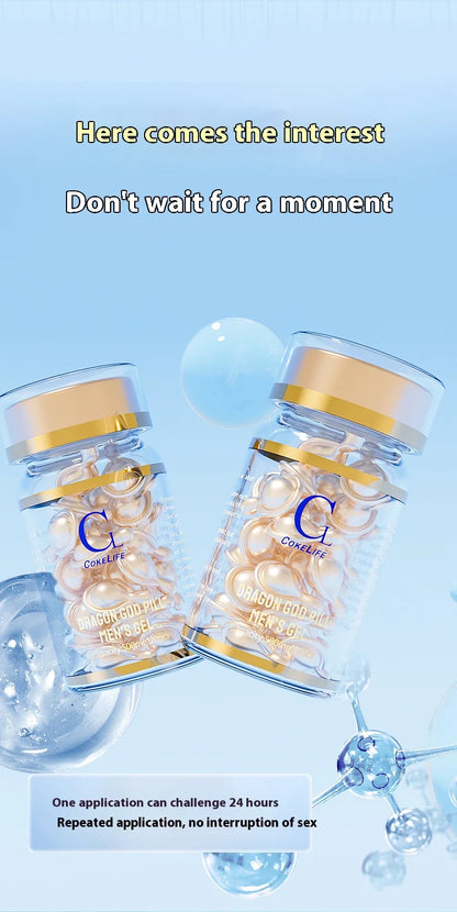 20 Male Delayed Capsules Male Sex Topical Delay Capsule Pleasure Enhancement Adult External Use Men Sex Lube