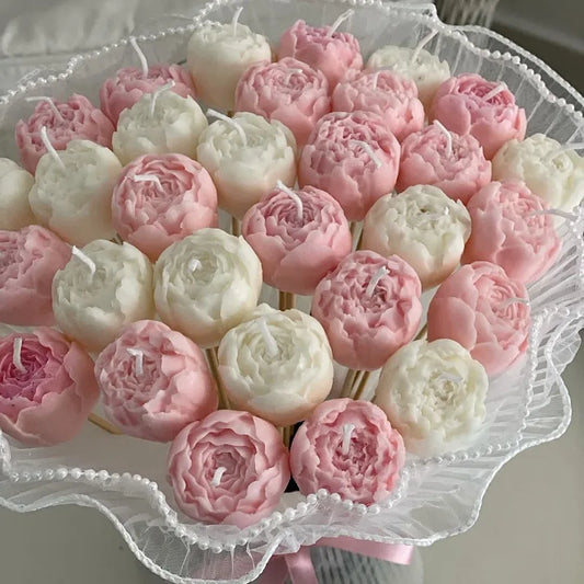 1Pc Romantic Rose Bud Scented Candles Smokeless Room Decorative Candle Valentine's Day Wedding Birthday Party Decoration Gifts