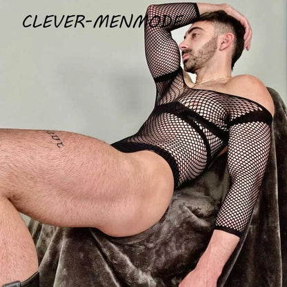 Sexy Lingerie Lace See-Through Transparent Jumpsuits Bodysuits Mesh Bondage Underwear Body Open Underwear Erotic Adult Clothing