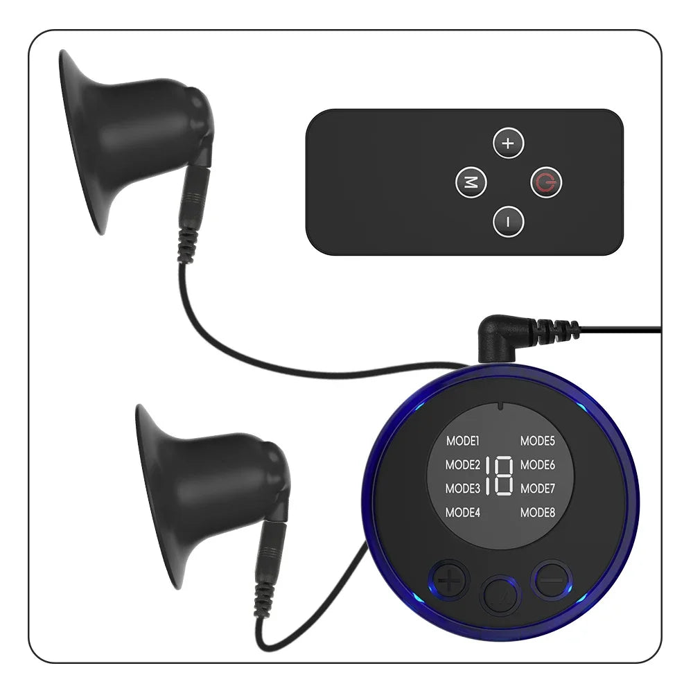 BDSM Electrode Breast Clip Nipple Toy for Women Men Couple Electric Shock Foreplay Flirting Medical Themed Sex Toys for Pleasure