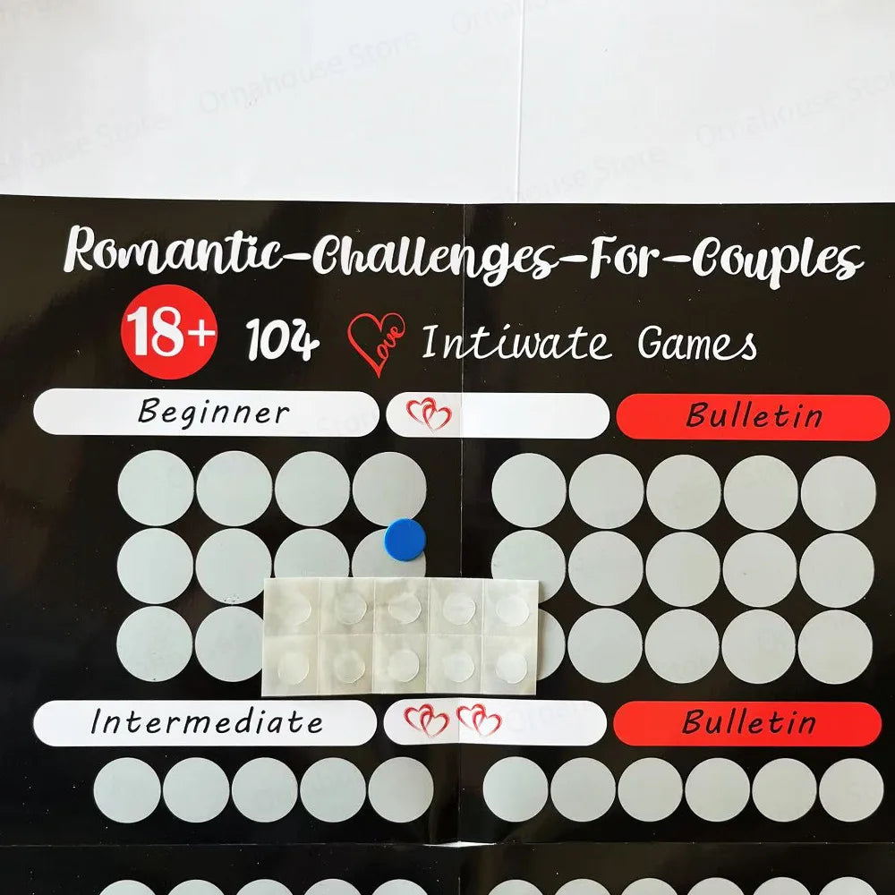 Couples Intimacy Challenge Advanced Edition !104 Intimate Scratchable Surprise Posters for Couples!