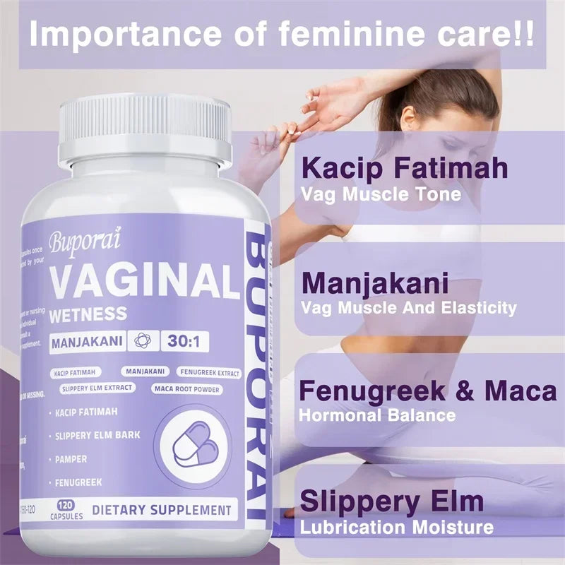 Vaginal Wetness Supplements - for Female Hormone Balance, Women's PH Balance, for Vaginal Health