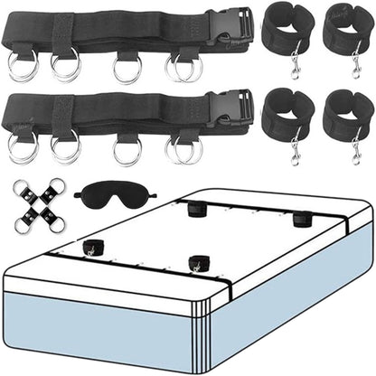 BDSM Set Spielzeug Sex Handschellen für Paare Erwachsene Kit Bdsm Peitsche Anal Plug Vibrator Augenbinde Strapon Bett Bondage Sexuelle Handschellen Sexy