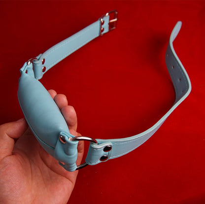 Mordaza BDSM con cojín suave, mordaza de cuero para cachorros, juguetes sexuales para parejas, restricción, juegos para adultos.