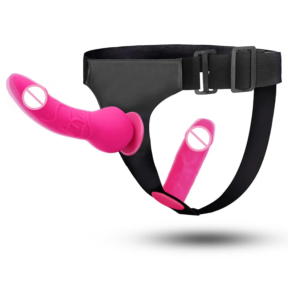 Doppelter Strapon-Dildo, doppelte Penetration, Penis mit Gürtel, Sexgeschirr mit doppeltem Penis für Erwachsene, Sexy You für Frauen, Lesben