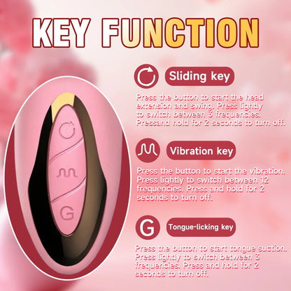 Vibrator For Women Licking sucking Clitoris Stimulator G-Spot Vagina Massager Stretching Swinging Dildo Female Sucker Sex Toys