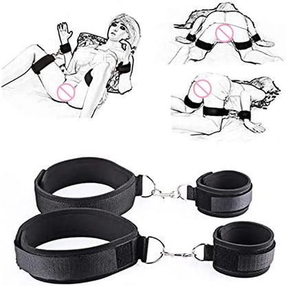 BDSM Adult SM Sex Restraint Handcuffs Slave Tools Bdsm Sexy Wrist To Ankle Cuffs Open Leg Hand Toys Bondage For Couples 18+