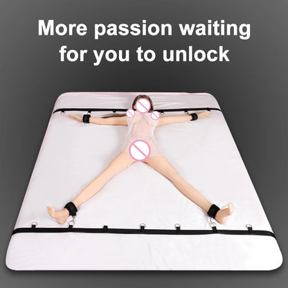 BDSM Adult SM Sex Restraint Handcuffs Slave Tools Bdsm Sexy Wrist To Ankle Cuffs Open Leg Hand Toys Bondage For Couples 18+