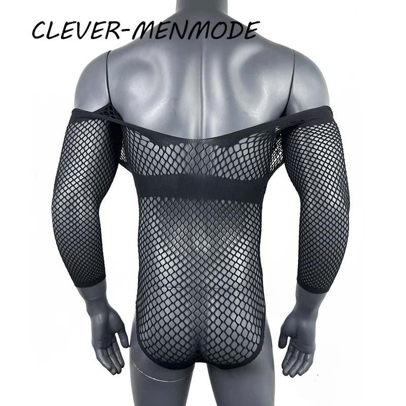 Sexy Lingerie Lace See-Through Transparent Jumpsuits Bodysuits Mesh Bondage Underwear Body Open Underwear Erotic Adult Clothing