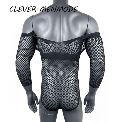 Sexy Lingerie Lace See-Through Transparent Jumpsuits Bodysuits Mesh Bondage Underwear Body Open Underwear Erotic Adult Clothing