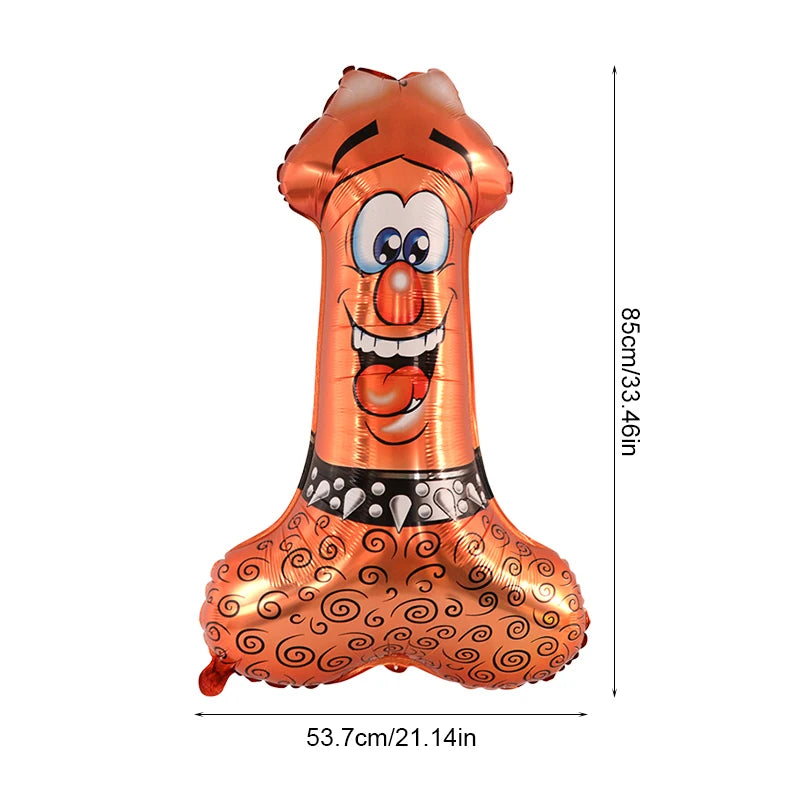 Funny Penis Foil Balloon Big Willy Shape Inflatable Ballons Bachelorette Party Bride To Be Decor Globos Hen Night Party Supplies
