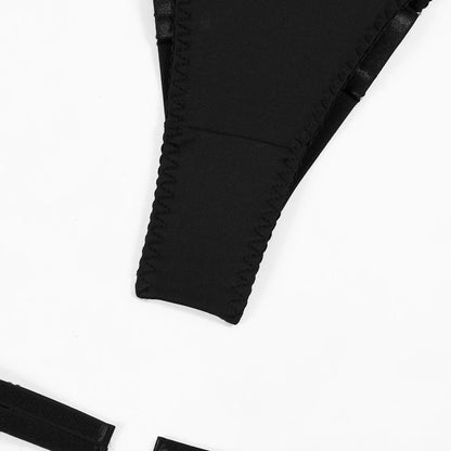 MUZISKAT Sexy Lingerie See Through Bra Set Hot Erotic Lingerie Thong Sexy Erotic Set