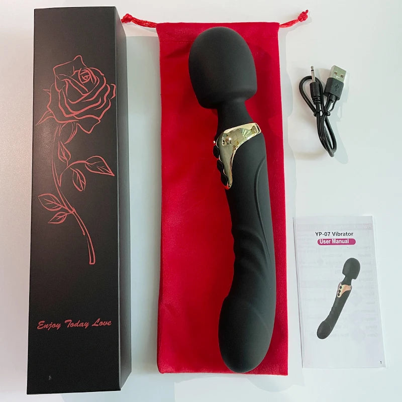 Powerful AV Vibrator Dildos  Wand for Women 10 Modes Clitoris Stimulator G Spot Vagina Massager Adult Sex Toys for Woman