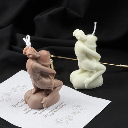 Molde de silicona para velas con forma de pene erótico para aromaterapia, adornos de yeso, jabón, resina epoxi, herramienta para hacer manualidades.