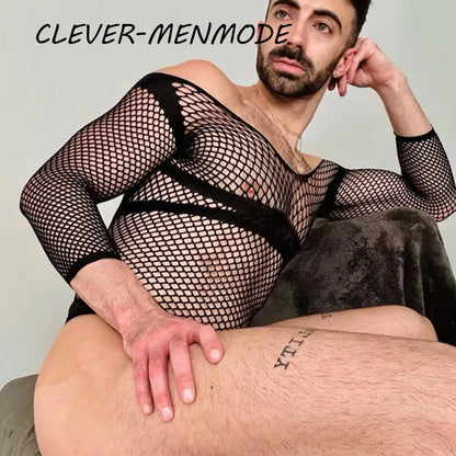 Sexy Lingerie Lace See-Through Transparent Jumpsuits Bodysuits Mesh Bondage Underwear Body Open Underwear Erotic Adult Clothing