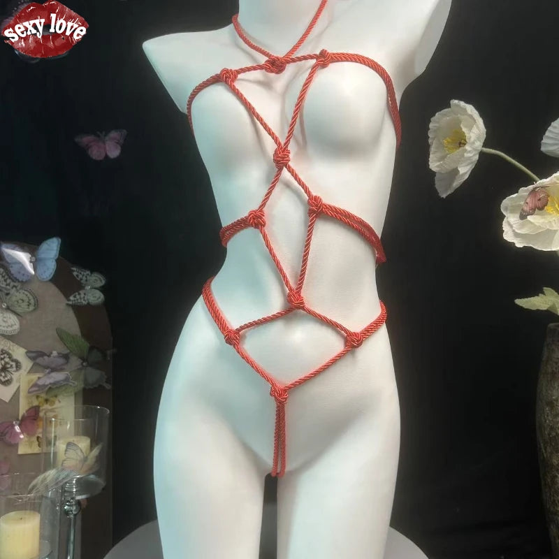 Sexy BD-Bindung für Männer und Frauen, leidenschaftliches Seilanzug-Set, heiße Produkte für Erwachsene, verführerisches und erotisches Sex-BDSM-Set